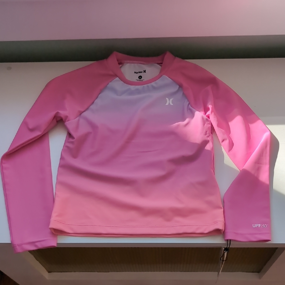 Hurley Long-sleeve Swim Top Rash Guard, NWT. Top Only.